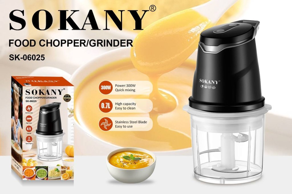ម៉ាស៊ីនកិនសាច់ SOKANY SK-06025 0.6L