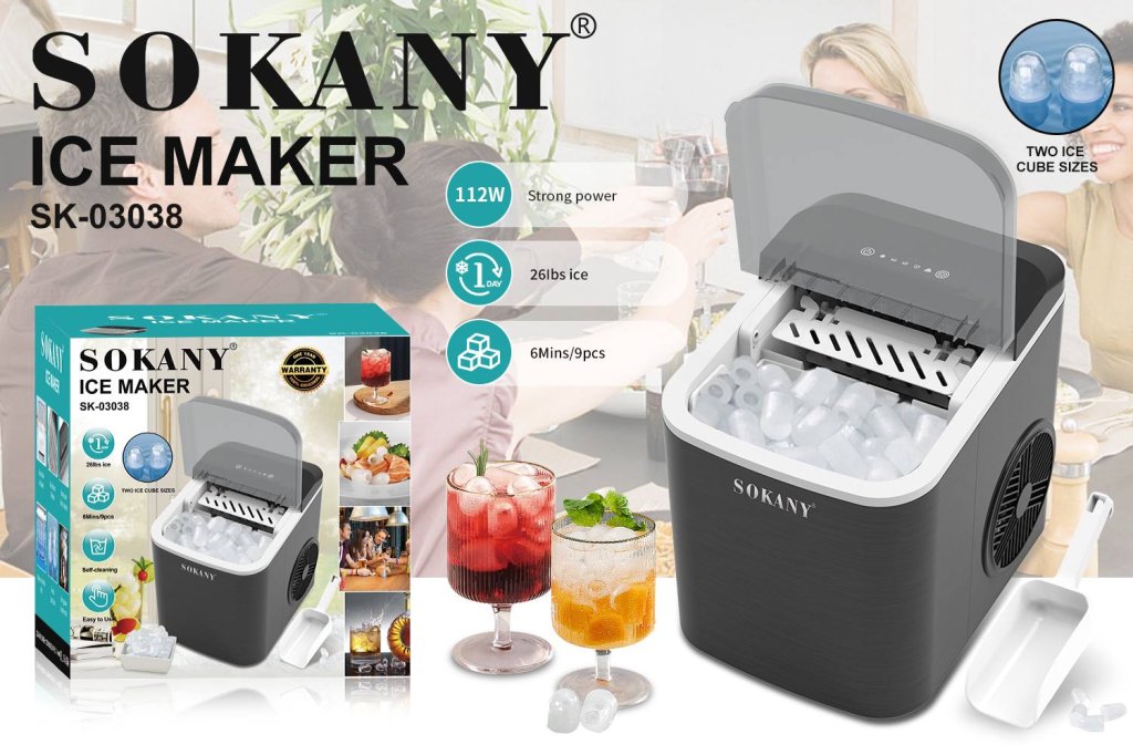 ម៉ាស៊ីនផលិតទឹកកក Sokany